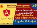 Create Reactive Form and save data using API Angular save form data using POST API