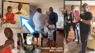 obi cubana birthday as his kids prayed for him u0026 gift him best present