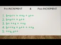 Pre and Post-increment operator in c increment and decrement operators in c