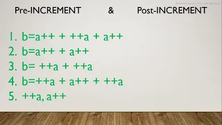 Pre and Post-increment operator in c increment and decrement operators in c