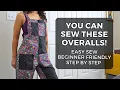 Easy Overalls Sewing Tutorial Step by Step Sewing Tutorial Heyday Dungarees