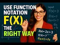 How to Use Function Notation f x the Right Way Limitless Math