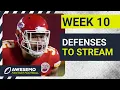 Top 5 STREAMING DEFENSES Pickups for Week 10 2021 Fantasy Football