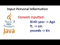 Personal Information in Java