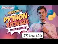 Loop Through Lists in Python Telugu for Loop with List Examples