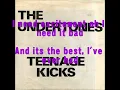 UNDERTONES-TEENAGE KICKS LYRICS