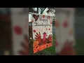 How do they handle the wind and are they printed on both sides Moukeren Patio Lawn Garden Revi