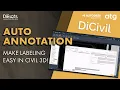 Auto Annotation Make Labeling Easy in Civil 3D
