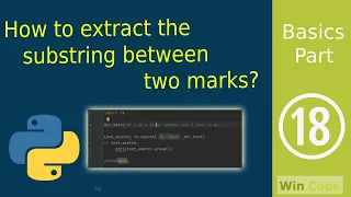 How to extract the substring between two marks in python