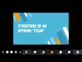 OSSLT Prep Opinion Essay