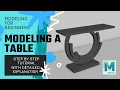 HOW TO MODEL A TABLE IN MAYA MAYA FOR BEGINNERS STEP BY STEP TUTORIAL