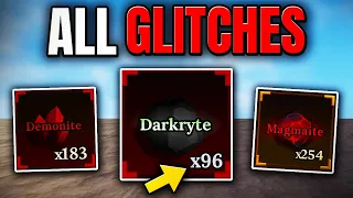 all working glitches you need to know the forge roblox 