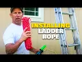 Adding New Rope To A 24 Extension Ladder Re-rope a ladder How to repair a ladder