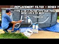 Filter and Hose replacement for Coleman pool