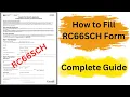 How to fill RC66SCH Form Canada Child Benefits Form A complete Guide