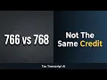 IRS Code 766 vs 768 Credits on Transcripts Explained in 60 Seconds
