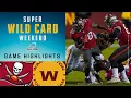 Buccaneers vs Washington Football Team Super Wild Card Weekend Highlights NFL 2020 Playoffs