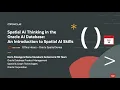 Spatial AI Thinking in theOracle AI Database An Introduction to Spatial AI Skills