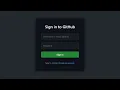 GitHub Login page Clone using HTML CSS