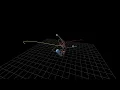 Three-body problem 3D simulation with planet