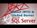 SELECT INTO Statement in SQL Server Introduction In Urdu - Hindi OPENQUERY OPENDATASOURCE