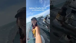 We found THIS lost at sea?! 😳 #shipwreck #travel