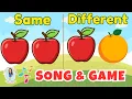 Download Lagu SAME or DIFFERENT Song \u0026 Game for Preschool \u0026 Kindergarten | Opposite Words | Basic Math for Kids