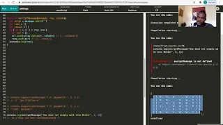 Encrypting Message algorithm Javascript solution
