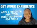 How to apply for virtual Data Analyst internships Best Sites to start