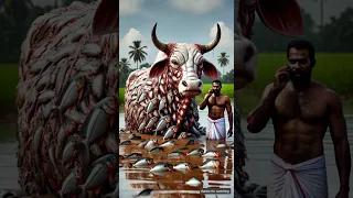 The Cow Covered By Millions Of Pirhna Fishes And Saved By Farmer Ai Cow Farming 