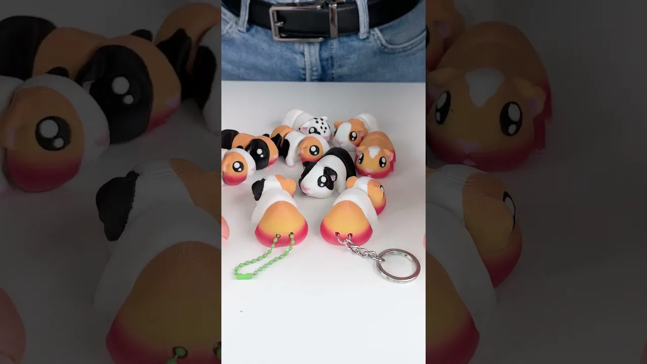 Buy Cute Flexi Guinea Pig (Toy, Keychain & Magnet), Mini Animals
