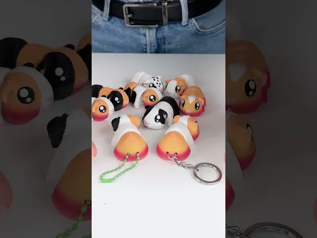 Cute Flexi Guinea Pig (Toy, Keychain & Magnet), Mini Animals video thumbnail