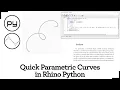 Quick Parametric Curves in Rhino Python