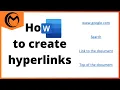 How to create a hyperlink in Microsoft Word