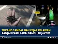Download Lagu Viral Tukang Tambal Ban Kejar Relawan Ranjau Paku Pakai Bambu di Jaktim, Ini Kronologinya