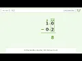 Long Subtraction Problem 1-0 2 Step-by-Step Solution