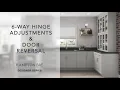 How to Adjust Six-Way Door Hinges and Reverse Doors