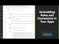 Embedding Rules and Expressions in Your Apps D09