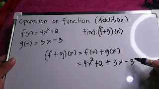 OPERATION ON FUNCTION ADDITION AND SUBTRACTION NEW NORMAL