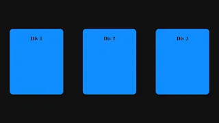Align 3 Divs Side-by-Side in a Column HTML CSS Tutorial 2025