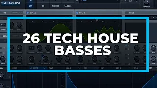 Download 26 Tech House Basses in 18 minutes [Epic Sound Design Tutorial Supercut] MP3