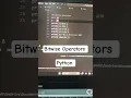 bitwise Operators in python