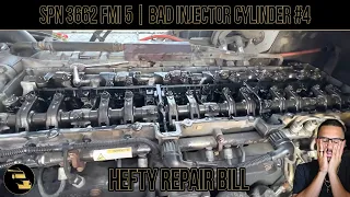 SPN 3662 FMI 5 BAD Injector Cylinder Amplifier Control Valve Abnormal Operations OPEN