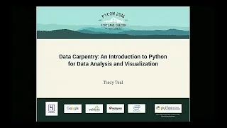 Tracy Teal - Data Carpentry An Introduction to Python for Data Analysis and Visualization
