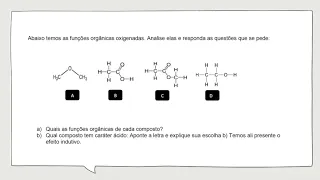 PROVA DE QUIMICA ORGÂNICA