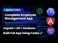 Built a Complete Employee Management App Using Codex Angular API Database Full Project