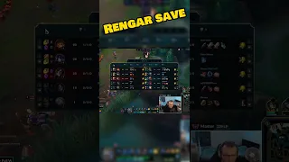 Rengar save #leagueoflegends #highlights #crazymoments #clips #meme #lol #funnymoments #bestmoments