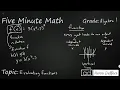 Algebra 1 Evaluating Functions