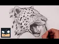 How To Draw a Leopard Beginner Pencil Tutorial Step-by-Step