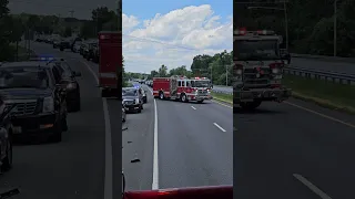 Waldorf MD Rescue engine 12 on scene of car accident